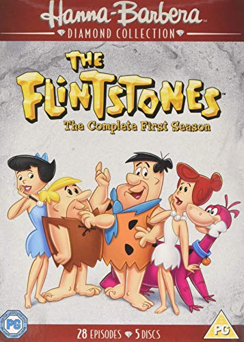 DVD cover for "The Flintstones" Season 1 featuring cartoon characters.
