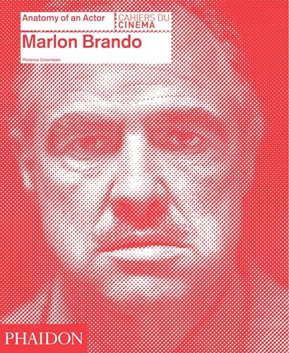 Red halftone portrait of Marlon Brando on a book cover.