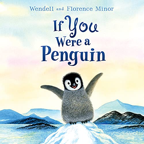 Board book cover: a fluffy penguin chick against a snowy, icy landscape.
