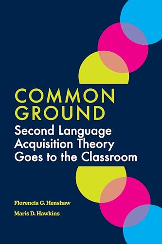 Dark blue book cover with colorful circles and text about second language acquisition theory.