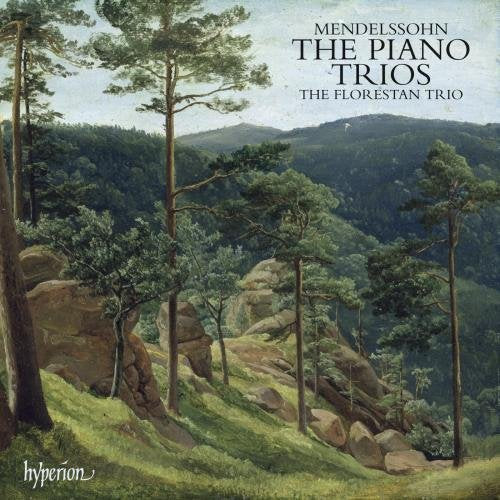 CD cover featuring a lush, green forest landscape with tall trees and distant hills.