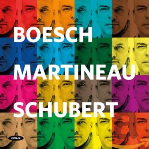 CD cover featuring a grid of portraits with names “Boesch, Martineau, Schubert.”