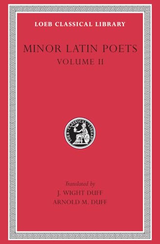 Red book cover with gold border, title “Minor Latin Poets Volume II.”