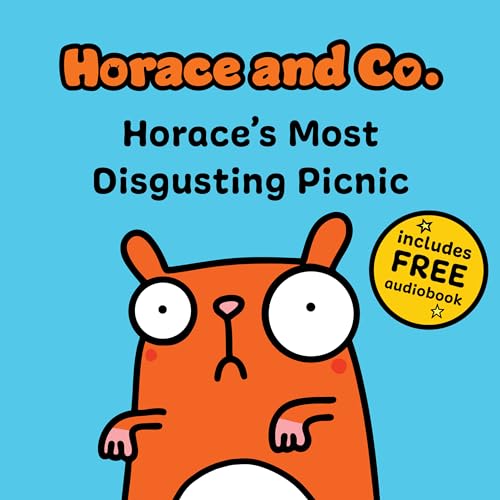 Book cover featuring orange badger character and title “Horace’s Most Disgusting Picnic”.
