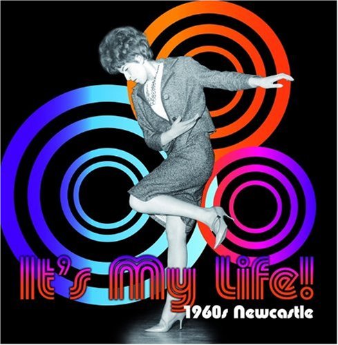 1960s book cover featuring a woman in a suit dancing against colorful circles.