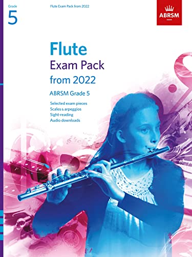 ABRSM Flute Exam Pack Grade 5 cover with a young flutist.