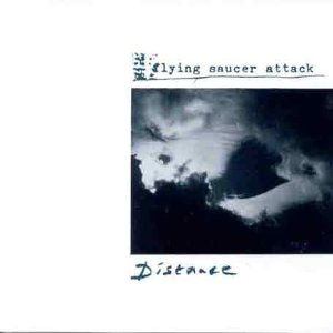 Vinyl album cover for Flying Saucer Attack’s “Distance” with blurry landscape.