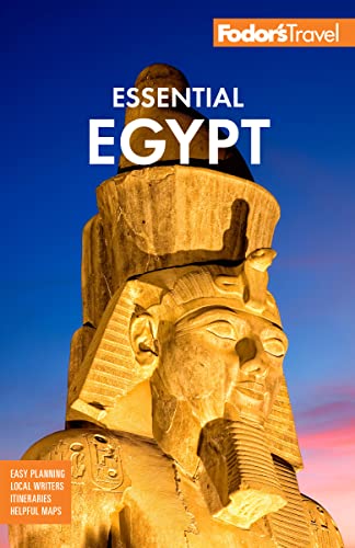 Fodor’s Essential Egypt travel guide cover featuring a pharaoh’s bust.