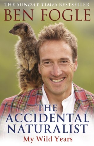Book cover: Man with a meerkat on his shoulder, titled "The Accidental Naturalist.