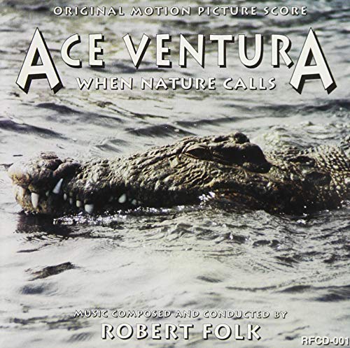 CD cover for "Ace Ventura: When Nature Calls" featuring a crocodile.