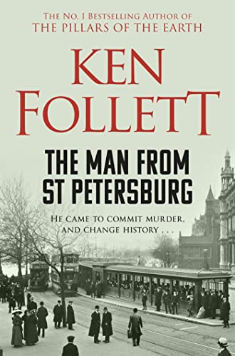 Book cover: "The Man From St Petersburg" with a historical street scene.
