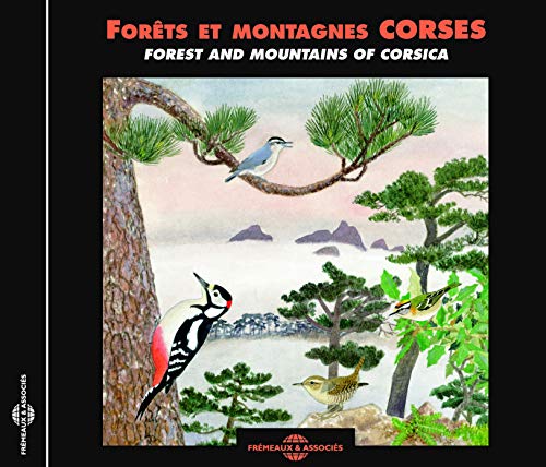 CD cover depicting Corsican forest scene with birds and mountains.