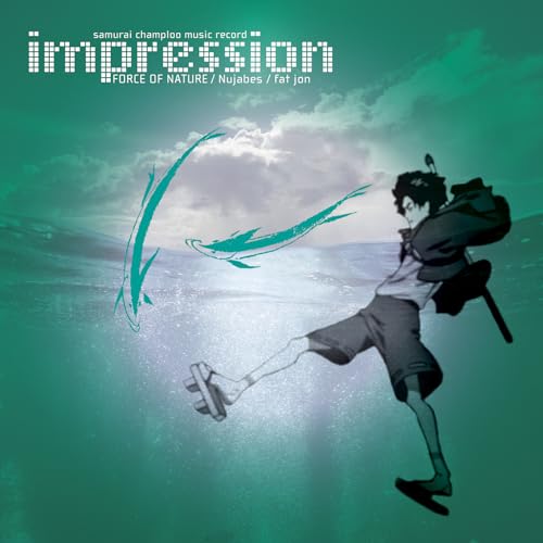 CD cover for "Force of Nature" featuring anime-style figures and teal hues.