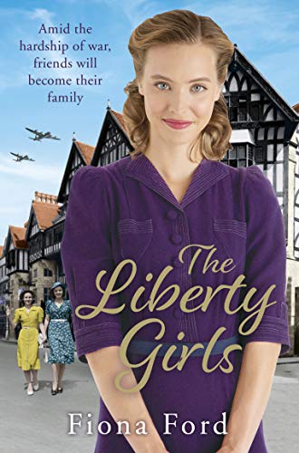 Book cover: woman in purple, historic buildings, and other women in background.