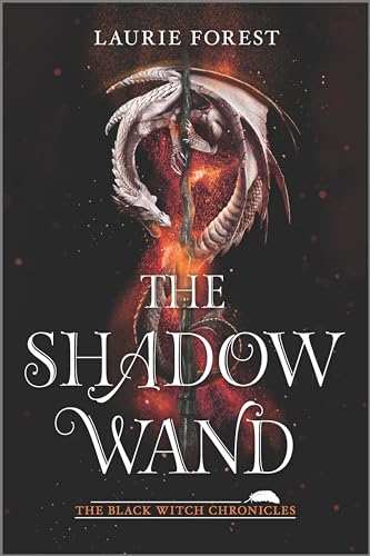 Book cover featuring a white dragon coiled around a glowing wand against dark background.