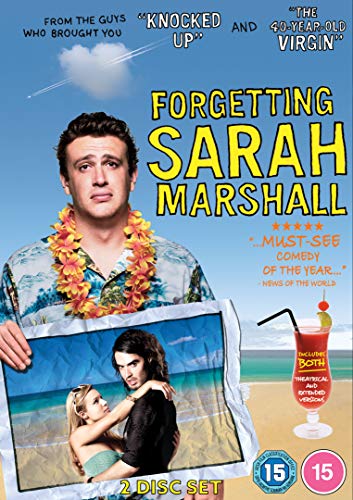 DVD cover for "Forgetting Sarah Marshall" featuring a man with a lei.