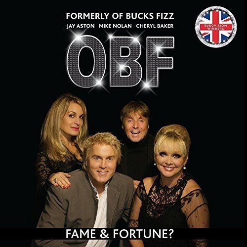 The group Formerly of Bucks Fizz posing against a black background with album text.