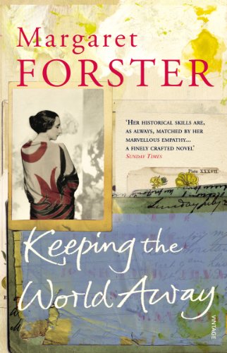 Book cover: "Keeping the World Away" by Margaret Forster, with a woman’s portrait.