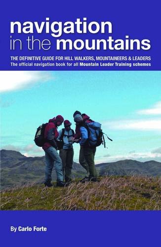 Book cover with hikers consulting a map in a mountainous landscape.