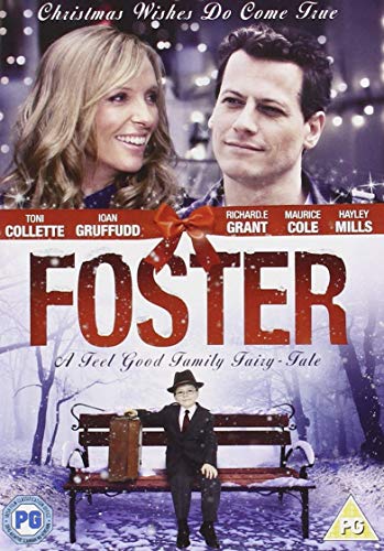 DVD cover for "Foster" featuring a couple and a young boy.