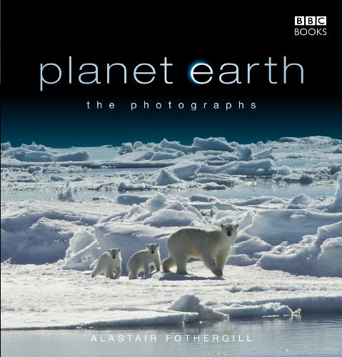 Book cover: “Planet Earth: The Photographs” featuring a polar bear family.