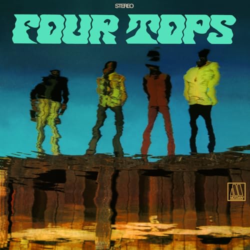 Album cover for The Four Tops’ “Still Waters Run Deep” with four figures.