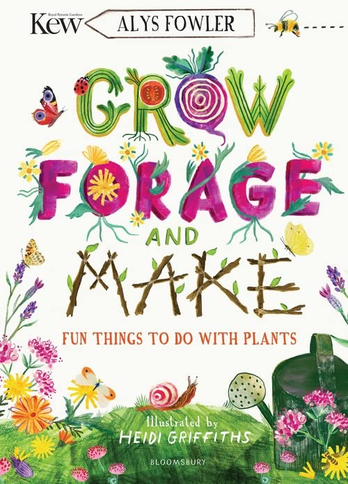 Book cover with colorful plant illustrations and hand-lettered title.