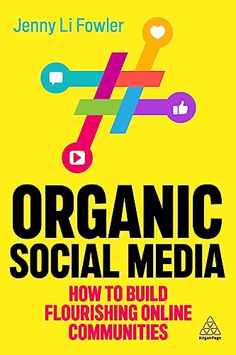 Yellow book cover with colorful interconnected social media icons and bold black text.