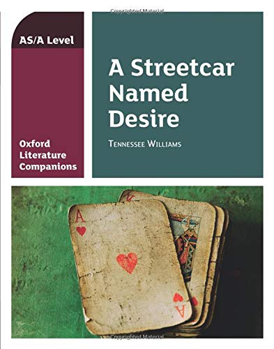 Book cover for "A Streetcar Named Desire" with playing cards imagery.