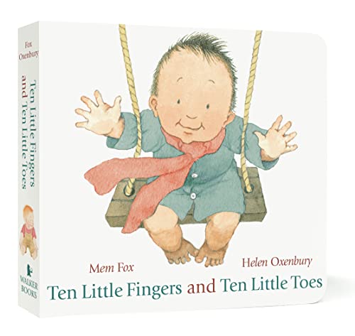 Book cover with illustration of a baby on a swing.