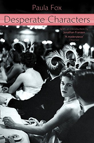 Book cover: "Desperate Characters" with a blurred image of a party.