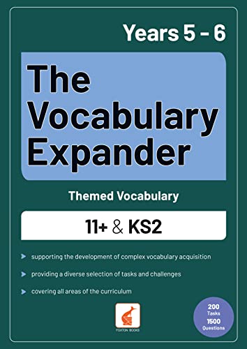 Book cover for The Vocabulary Expander for Years 5-6, 11+ and KS2 students.