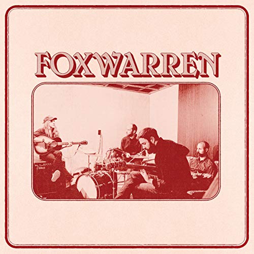 Album cover with a red-toned image of a band playing instruments in a room.