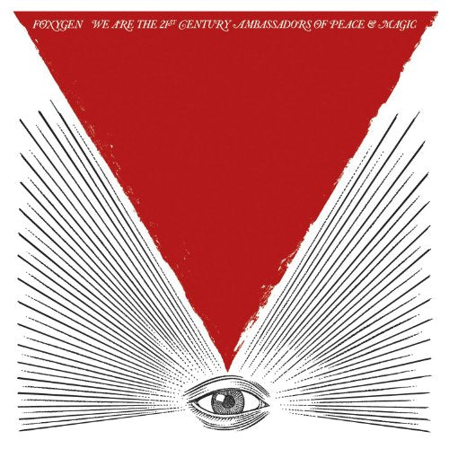 Red triangle with radiating lines and a centered, realistic eye.