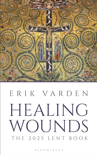 Book cover with golden mosaic background and a central crucifix.