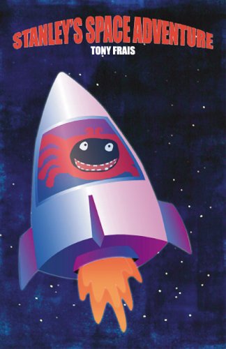 Book cover: cartoon rocket with a smiling face against a starry background.