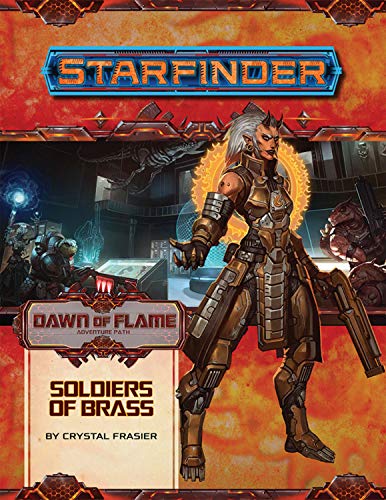 Starfinder adventure path cover featuring a sci-fi armored warrior.