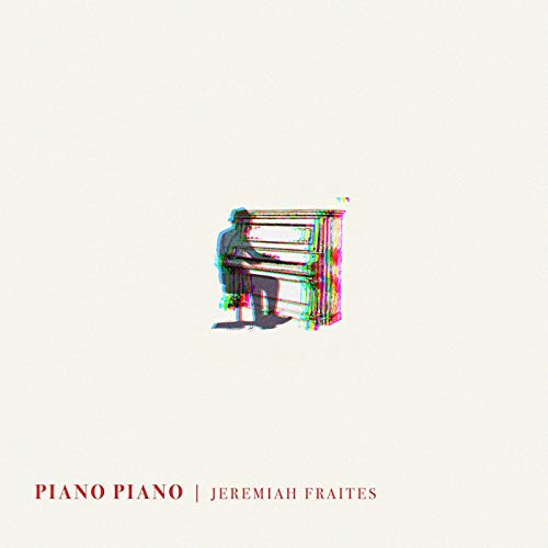 Glitch effect over image of an upright piano, album cover for Jeremiah Fraites.