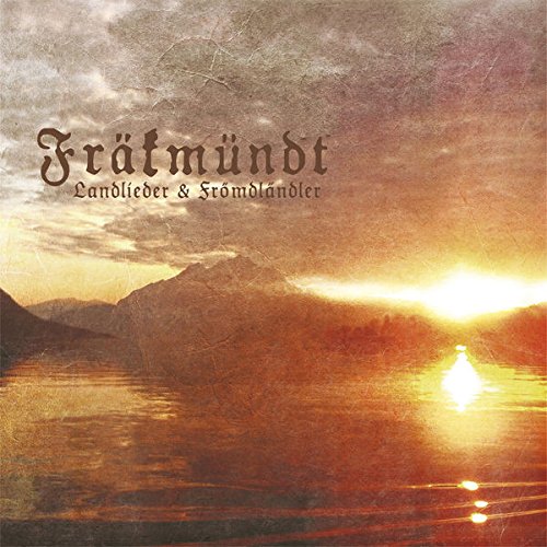 CD cover for Frakmundt's "Landlieder & Fromdlandler" with a sunset landscape.