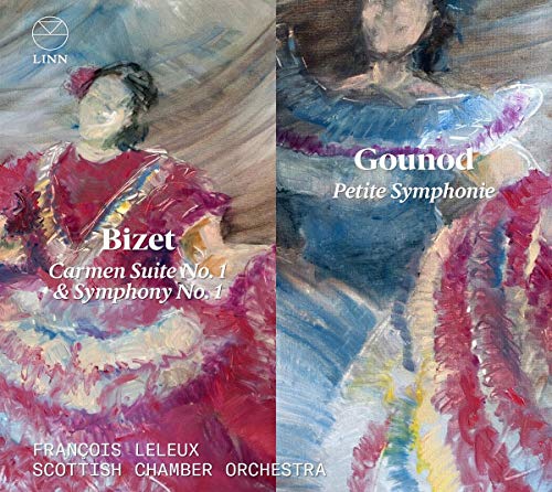 "CD cover with abstract painting of two women in colorful dresses."