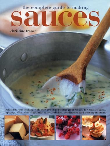 Cookbook cover featuring a wooden spoon stirring a creamy sauce in a metal pot.