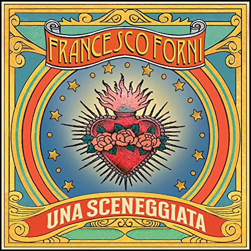 CD cover for "Francesco Forni - Una Sceneggiata" with a red heart illustration.