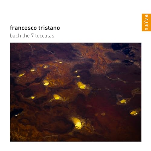 CD cover for Francesco Tristano’s Bach: The 7 Toccatas, abstract image.