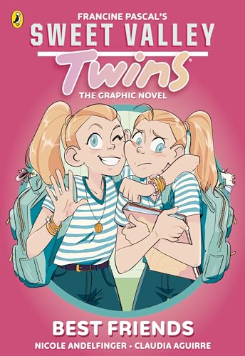 Cover of “Sweet Valley Twins” graphic novel featuring two blonde girls.