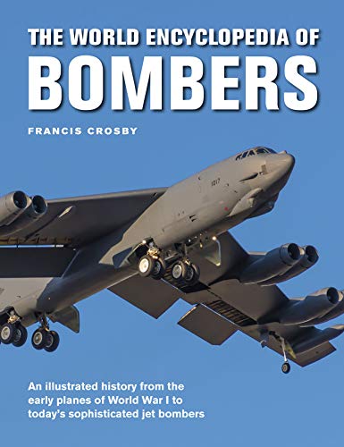 Book cover for The World Encyclopedia of Bombers featuring a B-52 Stratofortress in flight.