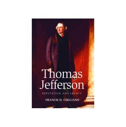 Book cover: portrait of Thomas Jefferson, title “Thomas Jefferson”.