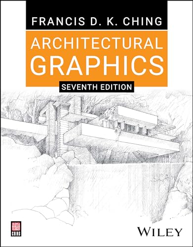 Book cover for "Architectural Graphics" seventh edition, with sketched building.