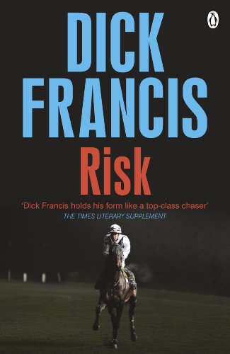 Book cover for "Risk" by Dick Francis, featuring a horse and rider.