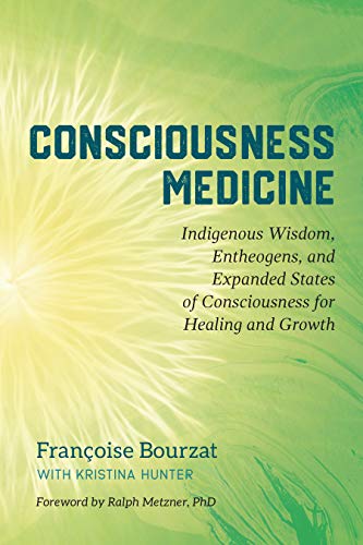 Book cover with radiating light and title “Consciousness Medicine.”