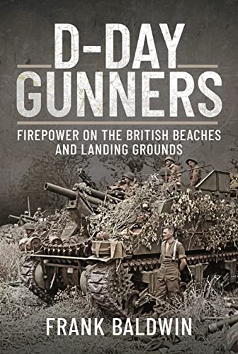 Book cover depicting WWII soldiers and artillery on a beach.